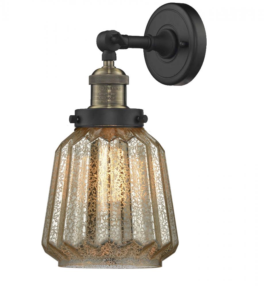 Chatham - 1 Light - 7 inch - Black Antique Brass - Sconce