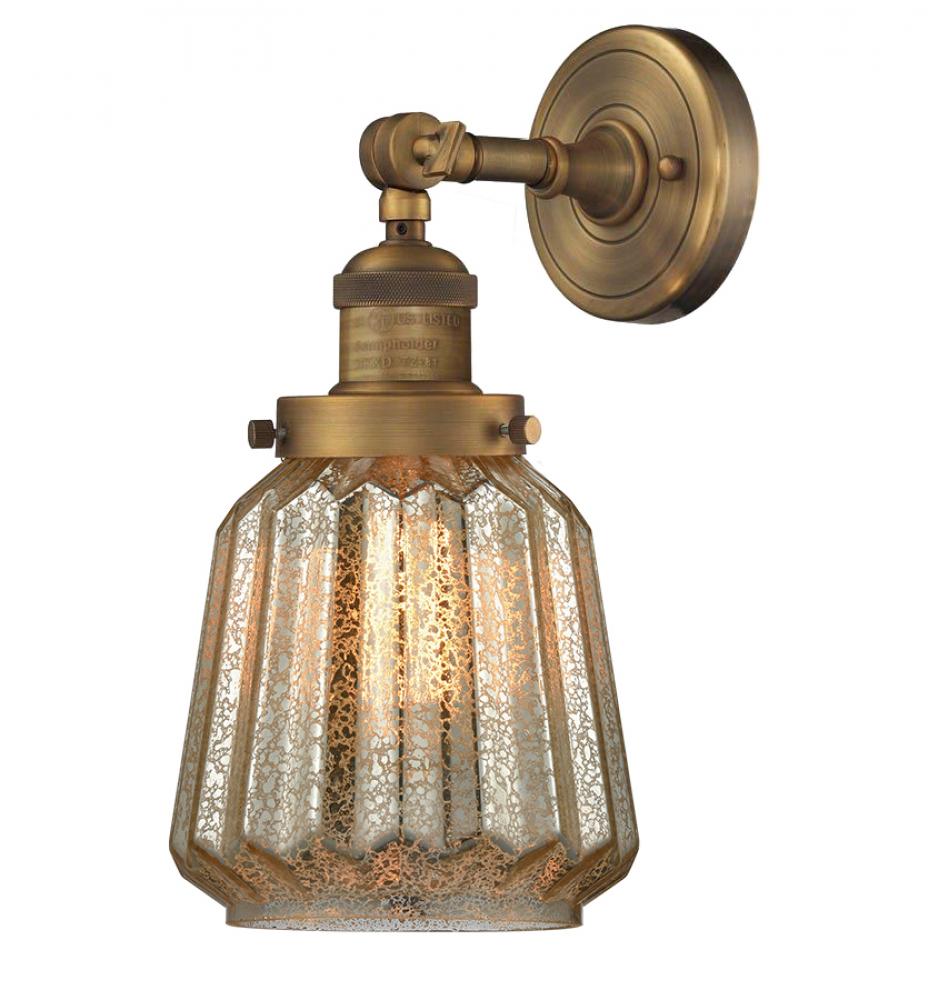 Chatham - 1 Light - 7 inch - Brushed Brass - Sconce