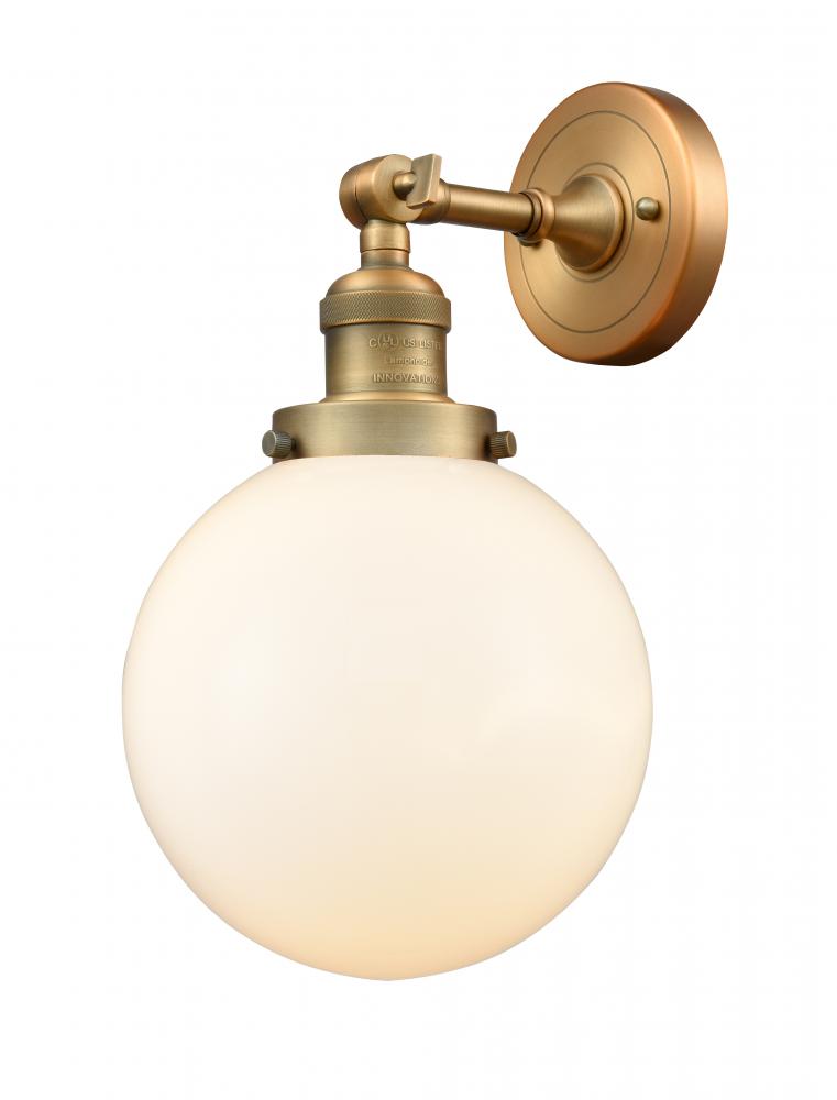 Beacon - 1 Light - 8 inch - Brushed Brass - Sconce