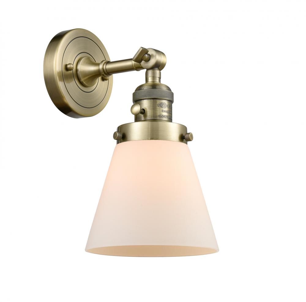 Cone - 1 Light - 6 inch - Antique Brass - Sconce