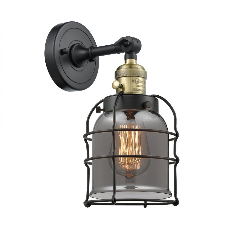 Bell Cage - 1 Light - 6 inch - Black Antique Brass - Sconce