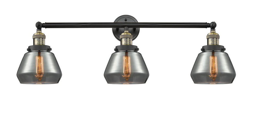 Fulton - 3 Light - 30 inch - Black Antique Brass - Bath Vanity Light