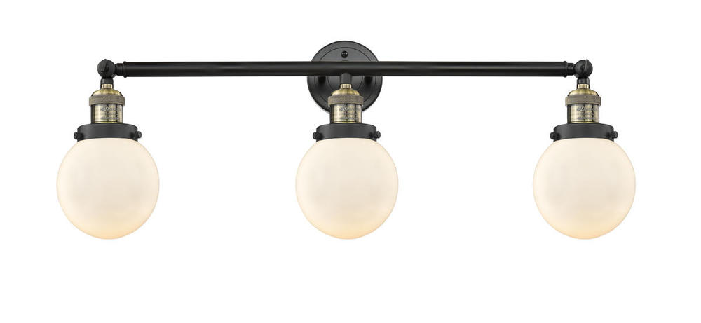 Beacon - 3 Light - 30 inch - Black Antique Brass - Bath Vanity Light