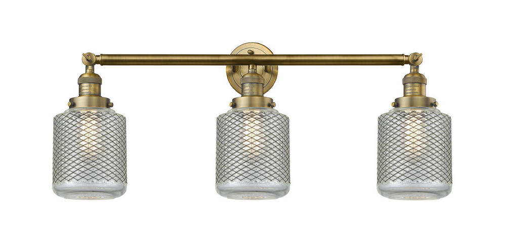 Stanton - 3 Light - 32 inch - Brushed Brass - Bath Vanity Light