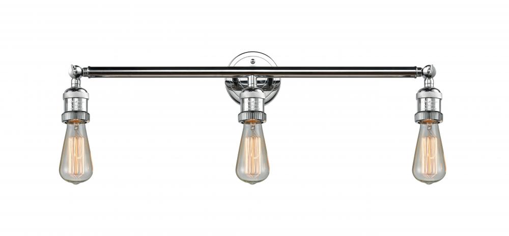 Bare Bulb - 3 Light - 30 inch - Polished Chrome - Bath Vanity Light