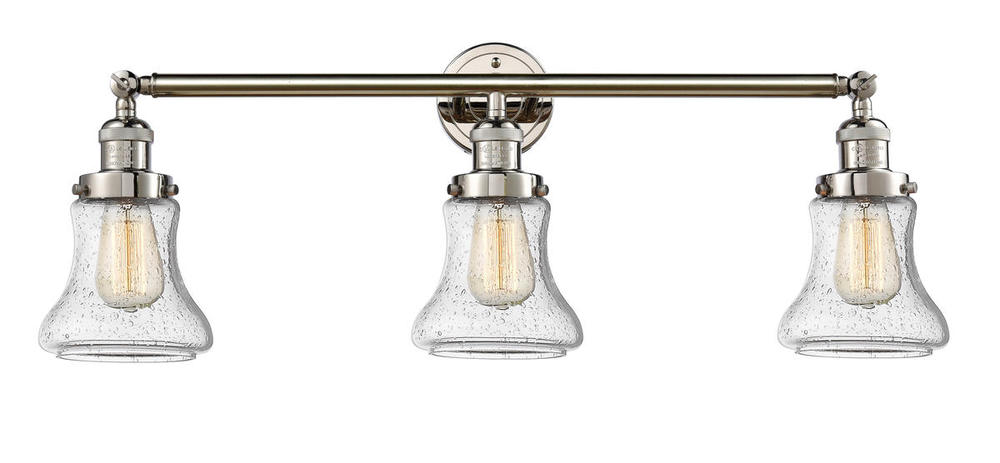 Bellmont - 3 Light - 30 inch - Polished Nickel - Bath Vanity Light