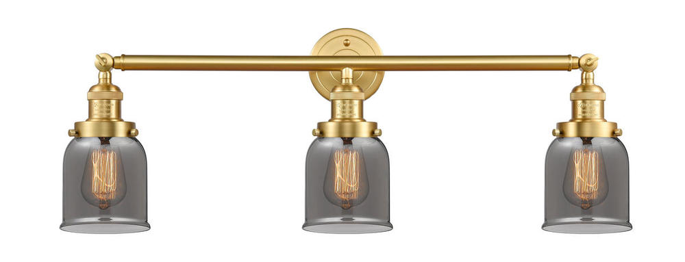 Bell - 3 Light - 30 inch - Satin Gold - Bath Vanity Light