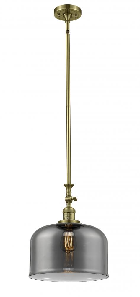 Bell - 1 Light - 12 inch - Antique Brass - Stem Hung - Mini Pendant