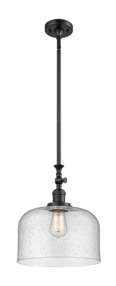 Bell - 1 Light - 12 inch - Matte Black - Stem Hung - Mini Pendant