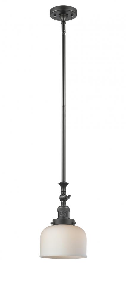 Bell - 1 Light - 8 inch - Oil Rubbed Bronze - Stem Hung - Mini Pendant