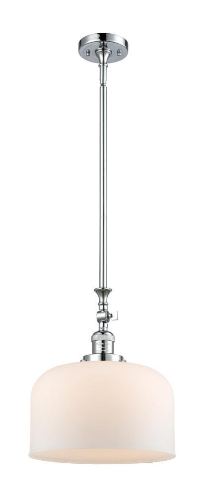 Bell - 1 Light - 12 inch - Polished Chrome - Stem Hung - Mini Pendant