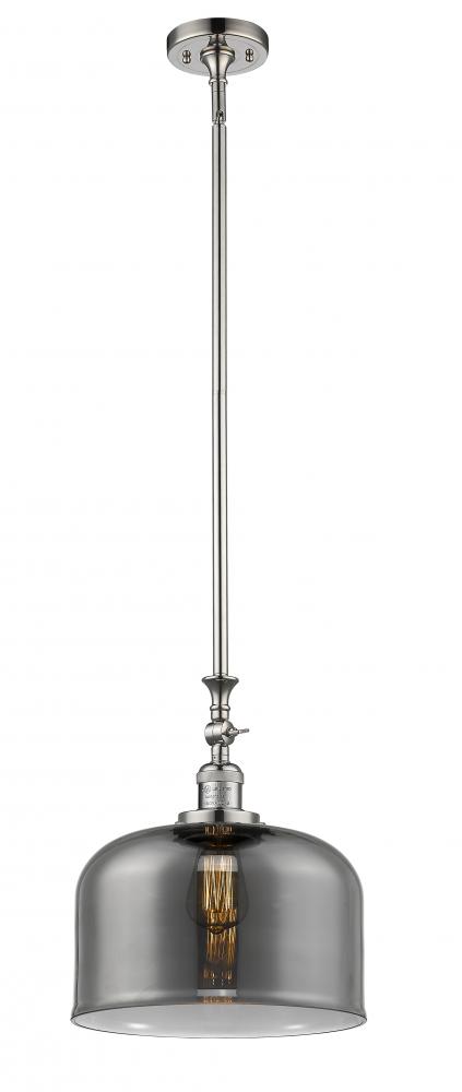 Bell - 1 Light - 12 inch - Polished Nickel - Stem Hung - Mini Pendant