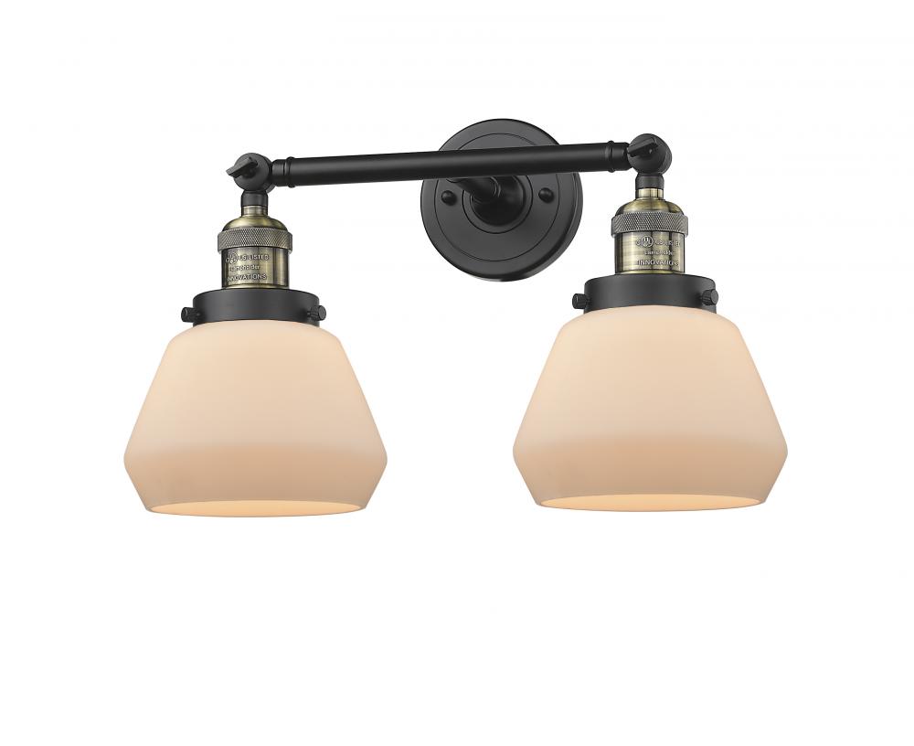 Fulton - 2 Light - 17 inch - Black Antique Brass - Bath Vanity Light