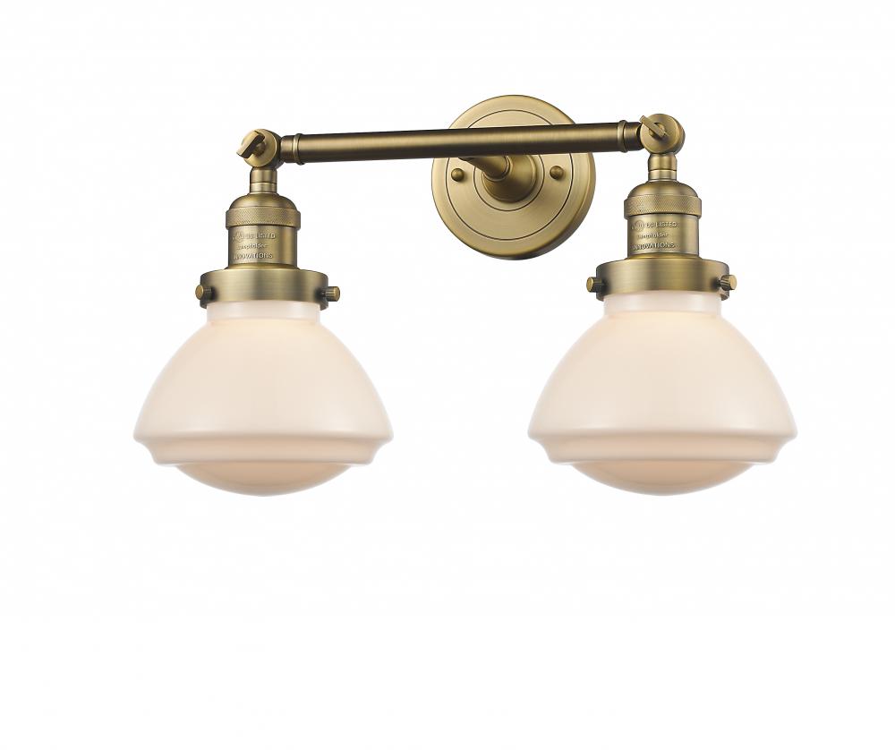 Olean - 2 Light - 17 inch - Brushed Brass - Bath Vanity Light