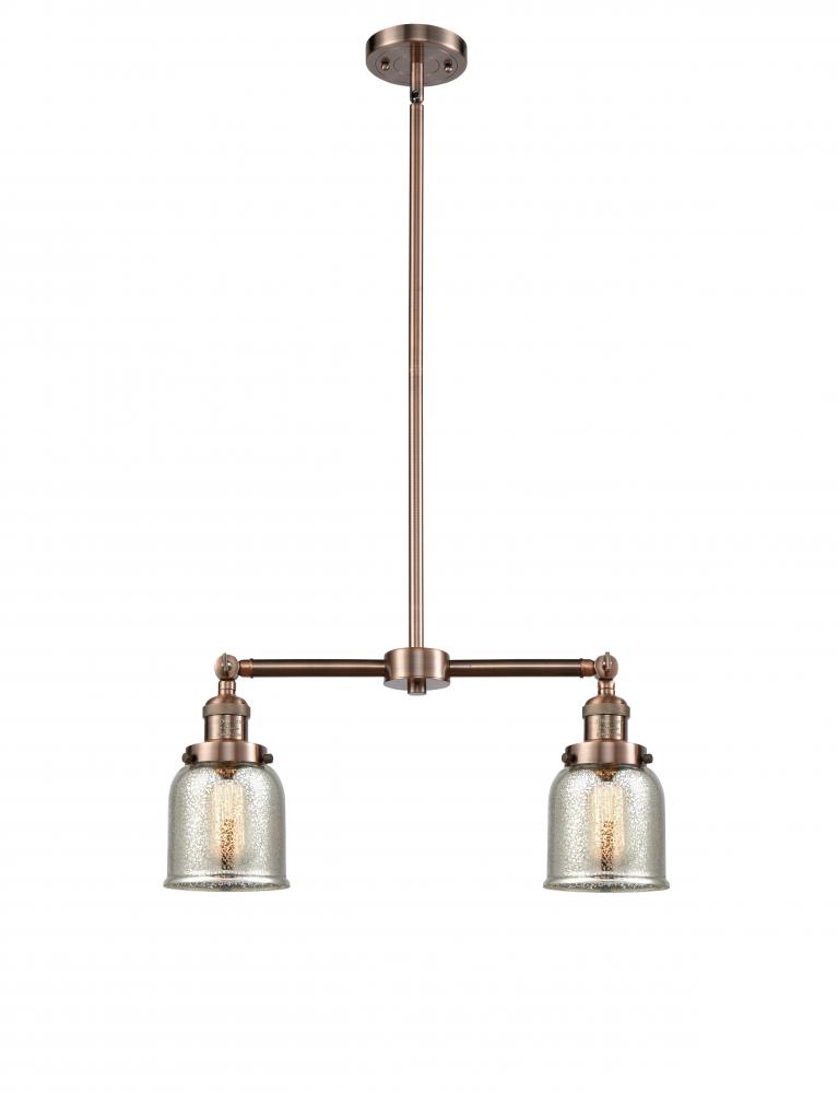 Bell - 2 Light - 21 inch - Antique Copper - Stem Hung - Island Light