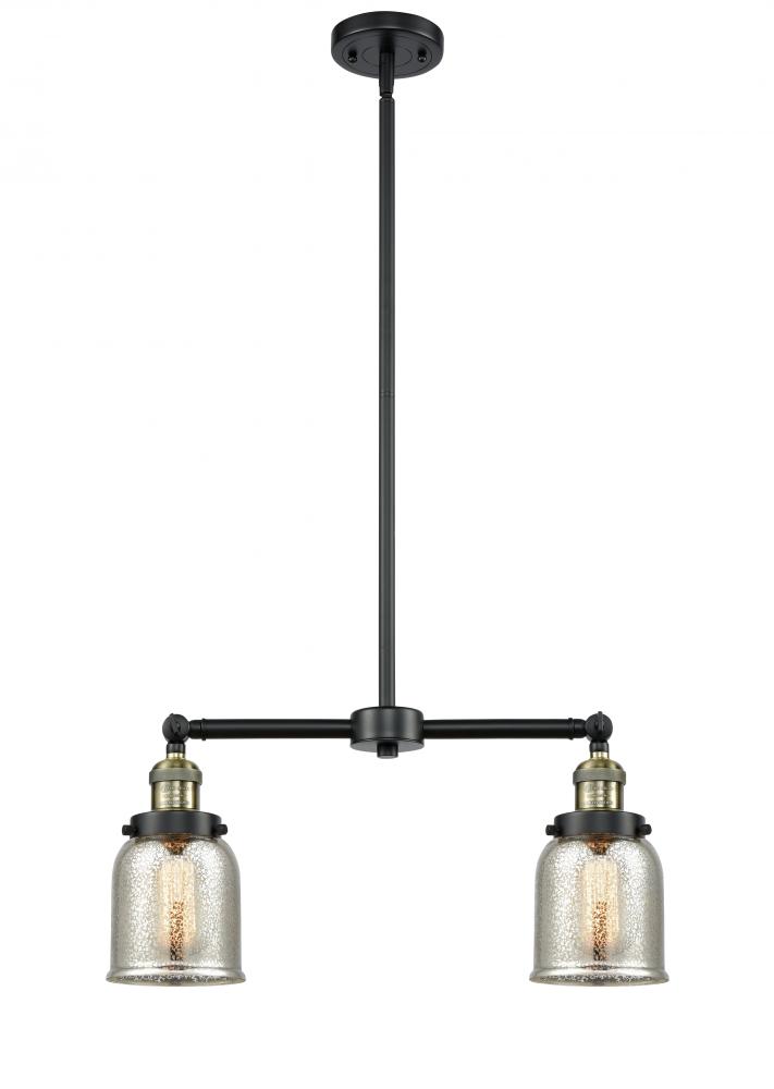 Bell - 2 Light - 21 inch - Black Antique Brass - Stem Hung - Island Light