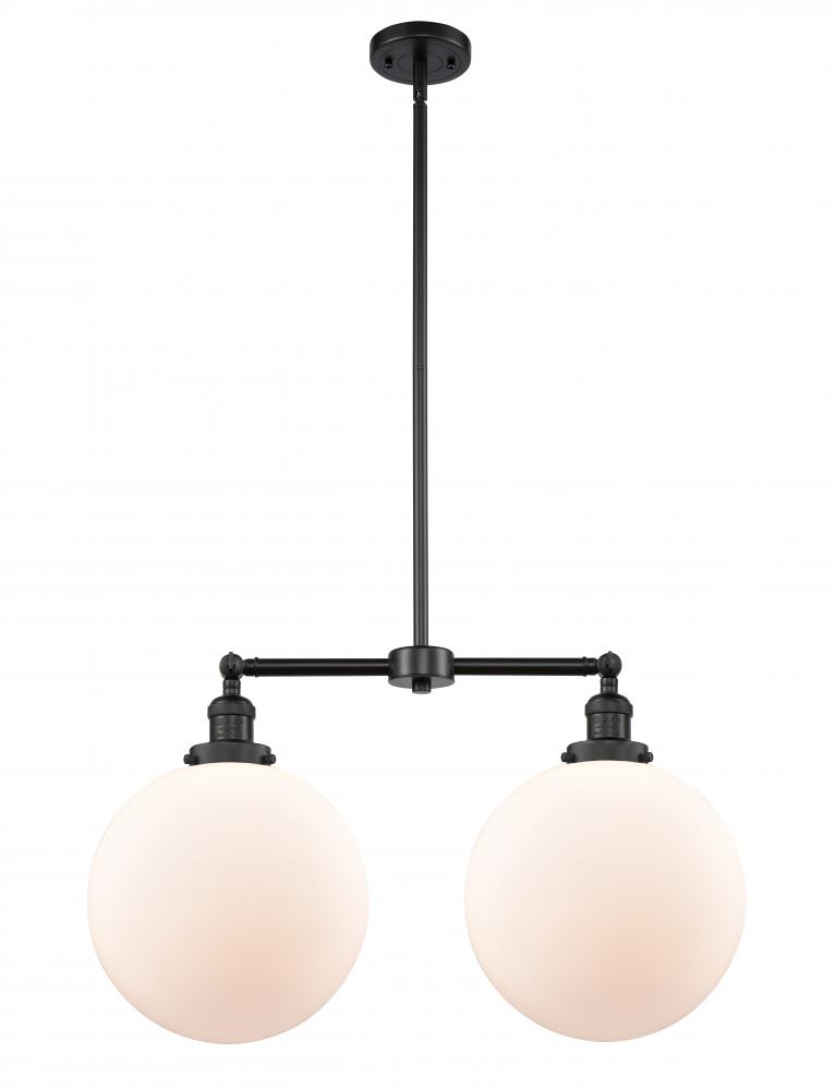 Beacon - 2 Light - 27 inch - Matte Black - Stem Hung - Island Light