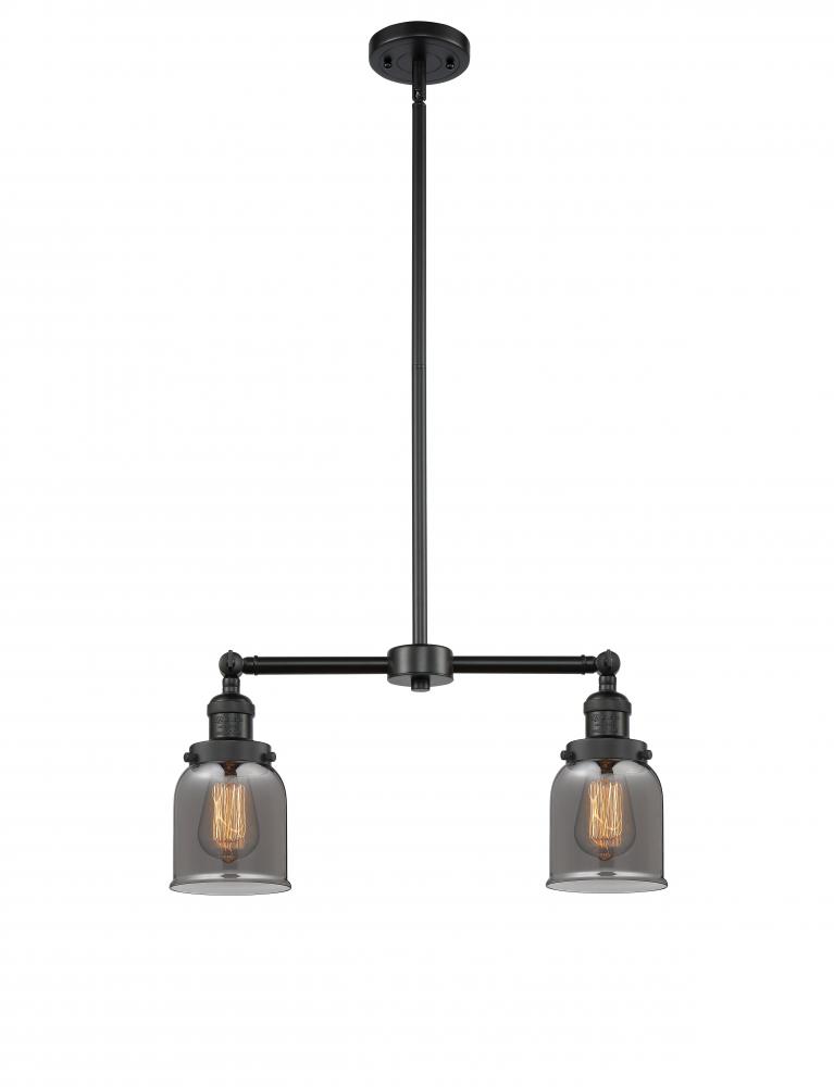 Bell - 2 Light - 21 inch - Matte Black - Stem Hung - Island Light