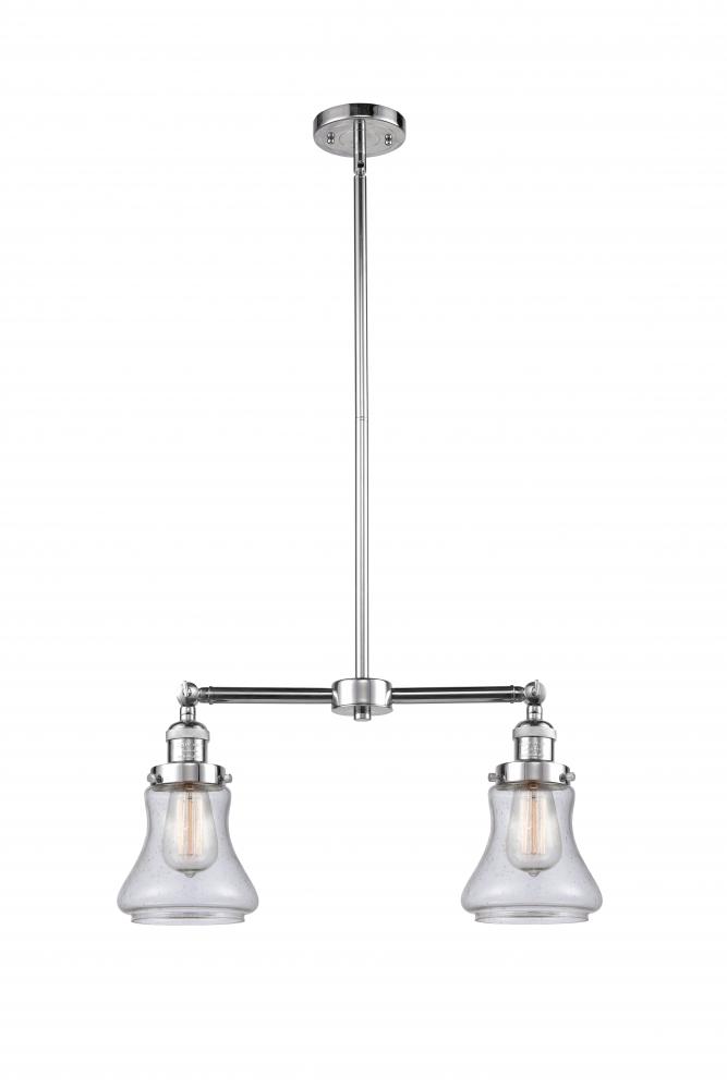 Bellmont - 2 Light - 21 inch - Polished Chrome - Stem Hung - Island Light