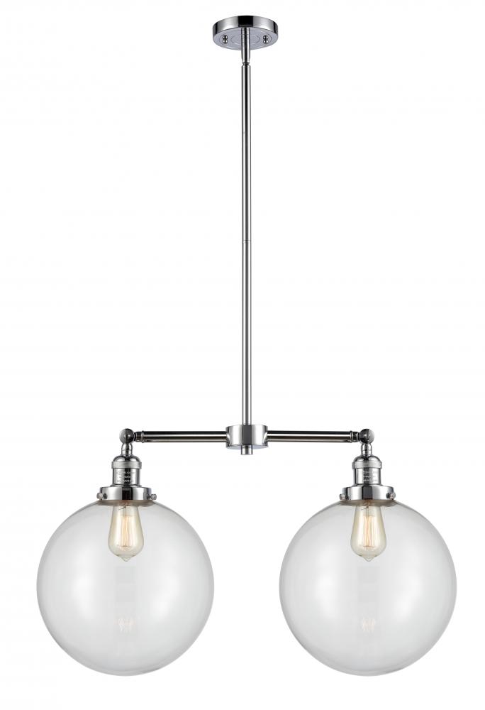 Beacon - 2 Light - 27 inch - Polished Chrome - Stem Hung - Island Light