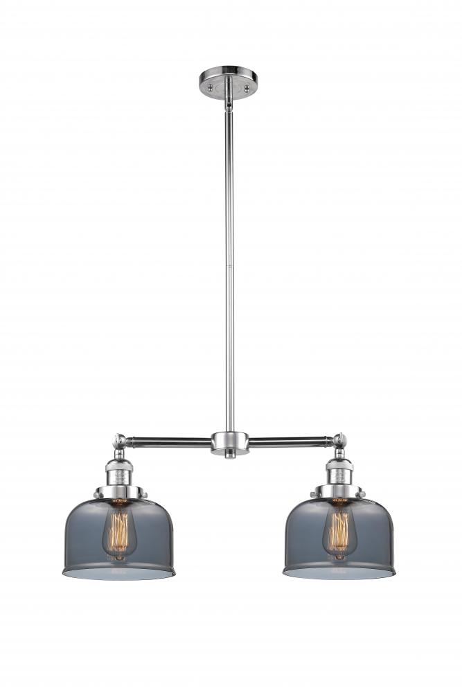 Bell - 2 Light - 21 inch - Polished Chrome - Stem Hung - Island Light