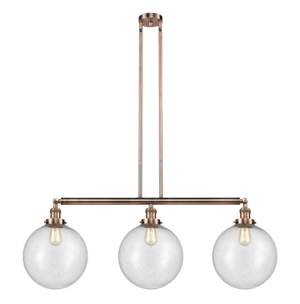 Beacon - 3 Light - 44 inch - Antique Copper - Stem Hung - Island Light