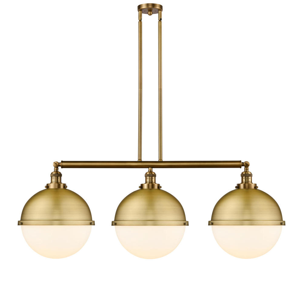 Hampden - 3 Light - 45 inch - Brushed Brass - Stem Hung - Island Light