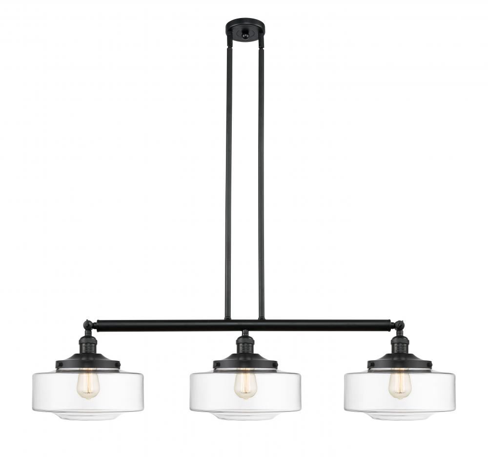 Bridgeton - 3 Light - 44 inch - Matte Black - Stem Hung - Island Light