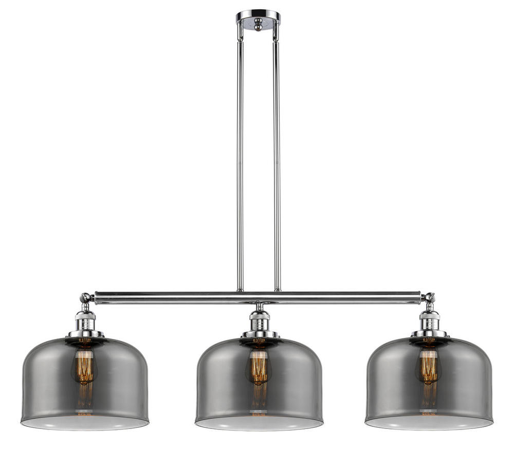 Bell - 3 Light - 42 inch - Polished Chrome - Stem Hung - Island Light