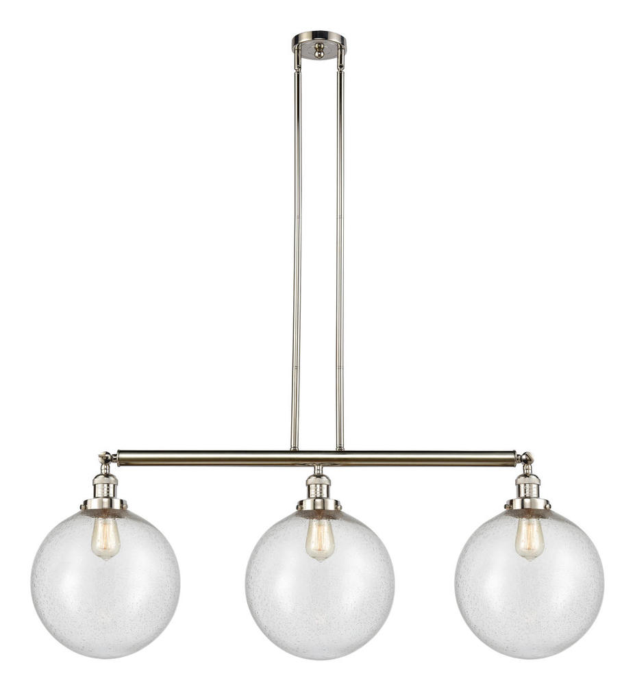 Beacon - 3 Light - 44 inch - Polished Nickel - Stem Hung - Island Light