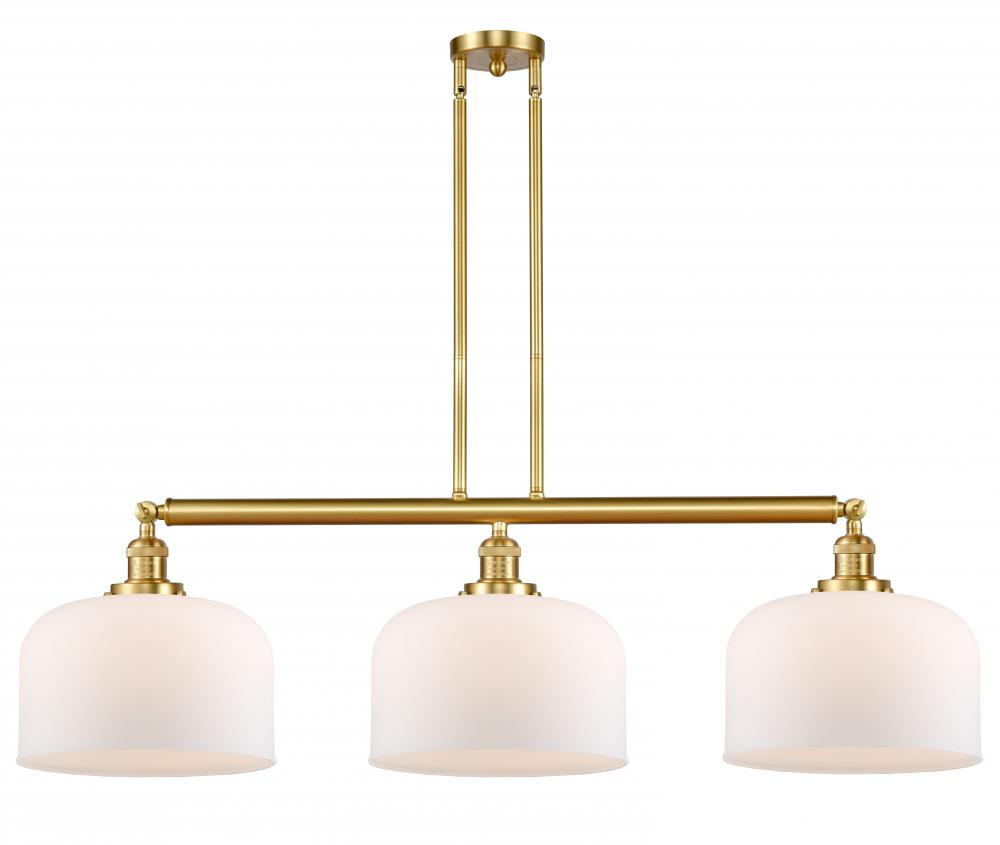 Bell - 3 Light - 42 inch - Satin Gold - Stem Hung - Island Light