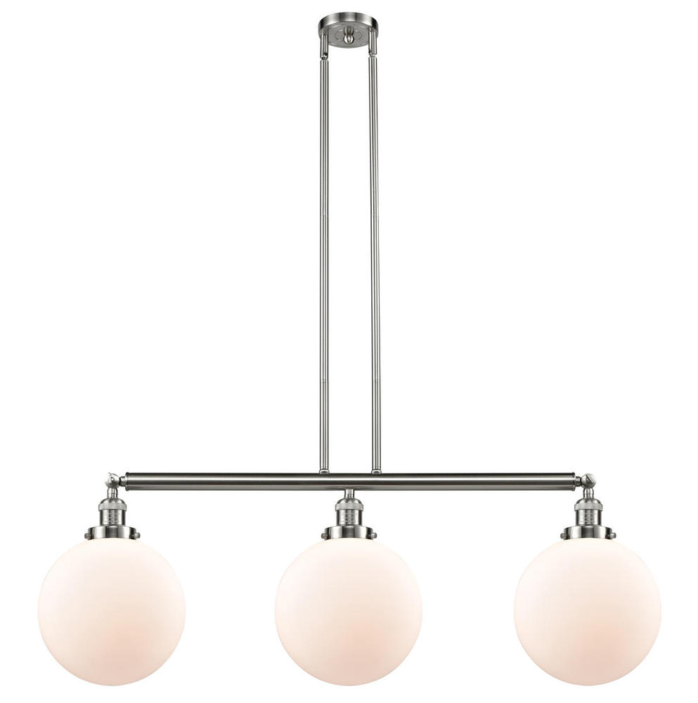 Beacon - 3 Light - 42 inch - Brushed Satin Nickel - Stem Hung - Island Light