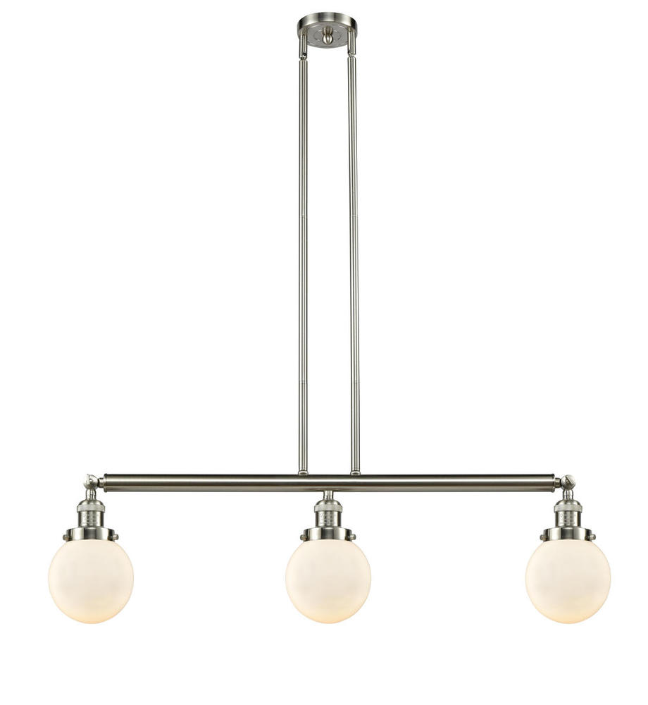 Beacon - 3 Light - 39 inch - Brushed Satin Nickel - Stem Hung - Island Light