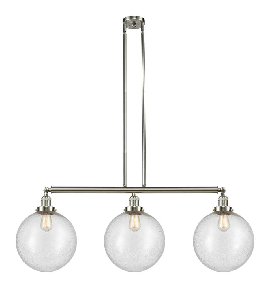 Beacon - 3 Light - 44 inch - Brushed Satin Nickel - Stem Hung - Island Light