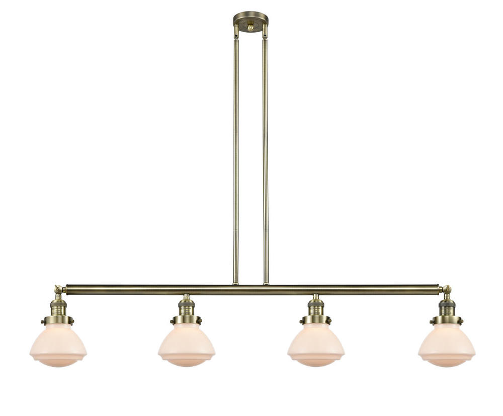 Olean - 4 Light - 51 inch - Antique Brass - Stem Hung - Island Light