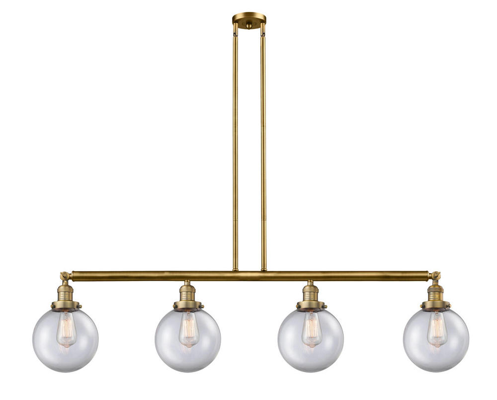 Beacon - 4 Light - 53 inch - Brushed Brass - Stem Hung - Island Light