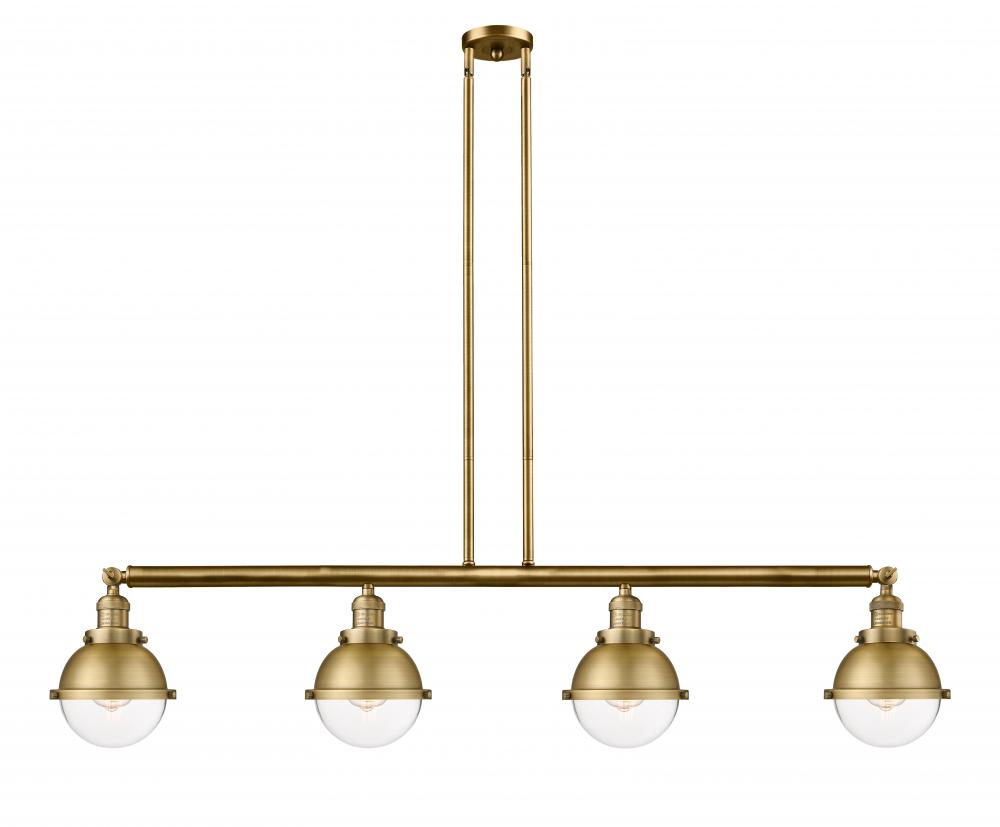 Hampden - 4 Light - 52 inch - Brushed Brass - Stem Hung - Island Light