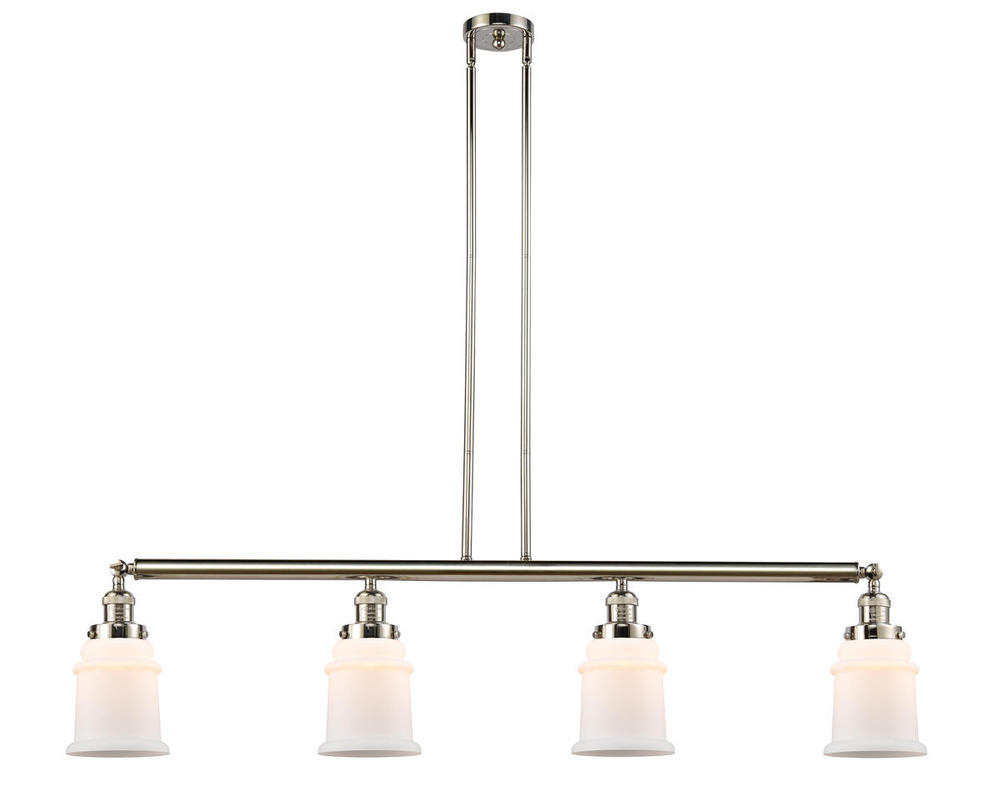 Canton - 4 Light - 51 inch - Polished Nickel - Stem Hung - Island Light