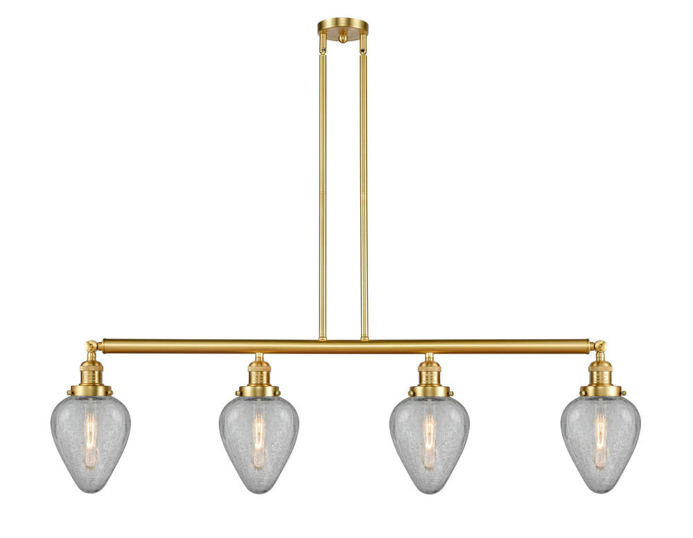 Geneseo - 4 Light - 52 inch - Satin Gold - Stem Hung - Island Light