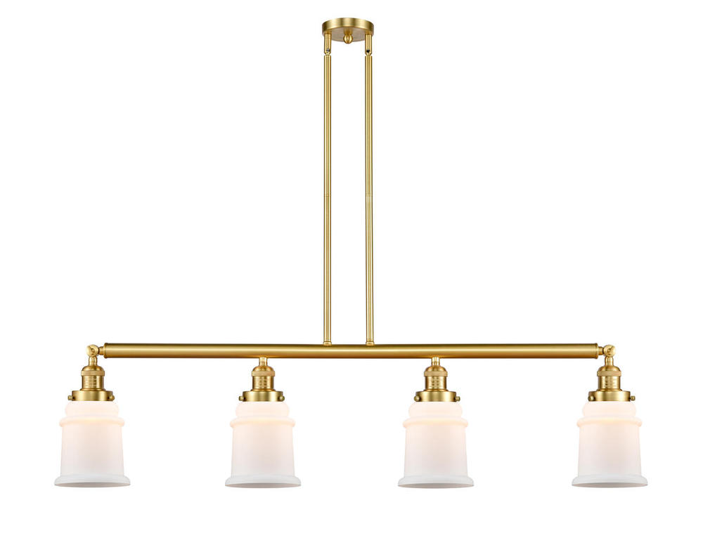 Canton - 4 Light - 51 inch - Satin Gold - Stem Hung - Island Light