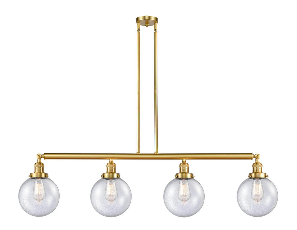 Beacon - 4 Light - 53 inch - Satin Gold - Stem Hung - Island Light