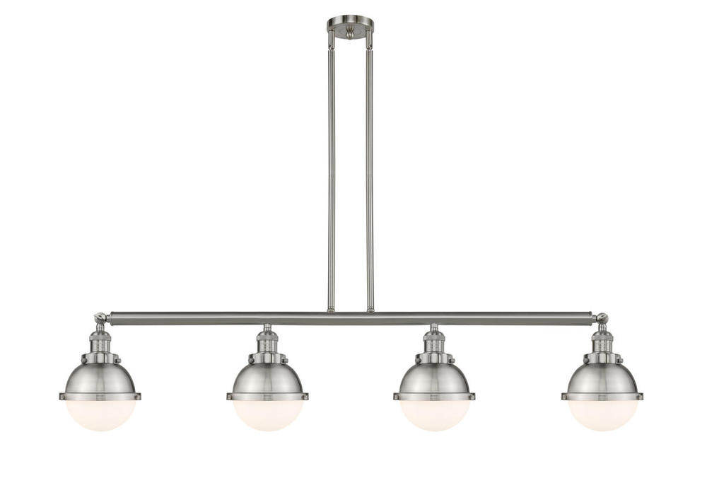 Hampden - 4 Light - 52 inch - Brushed Satin Nickel - Stem Hung - Island Light