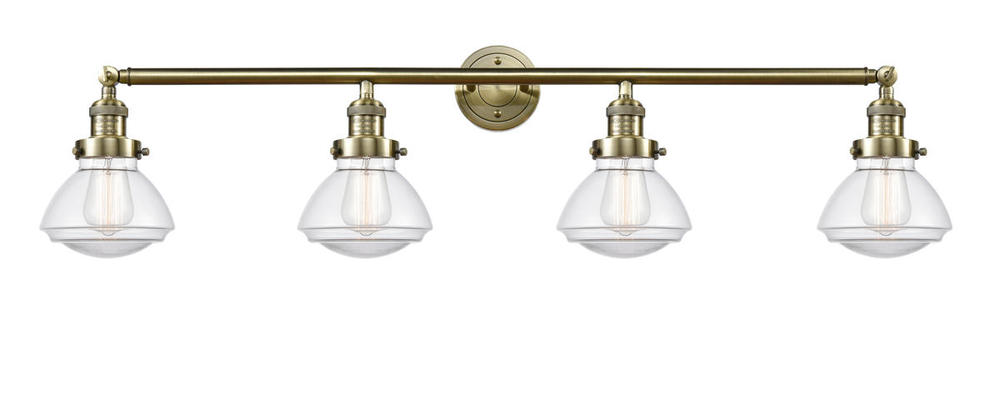 Olean - 4 Light - 43 inch - Antique Brass - Bath Vanity Light