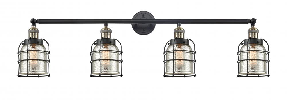 Bell Cage - 4 Light - 43 inch - Black Antique Brass - Bath Vanity Light