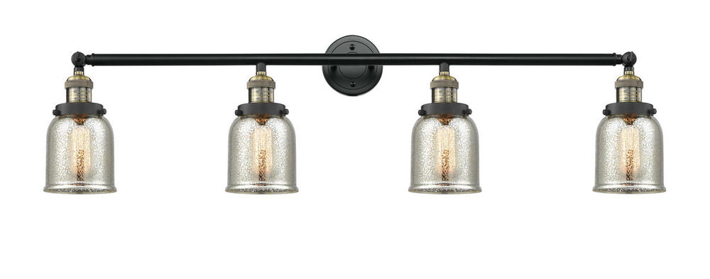 Bell - 4 Light - 43 inch - Black Antique Brass - Bath Vanity Light