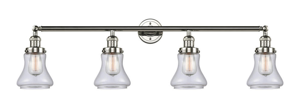 Bellmont - 4 Light - 42 inch - Polished Nickel - Bath Vanity Light