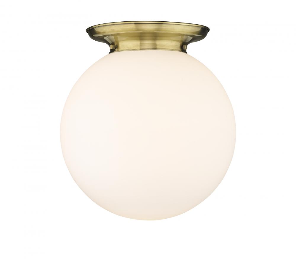 Beacon - 1 Light - 16 inch - Antique Brass - Flush Mount