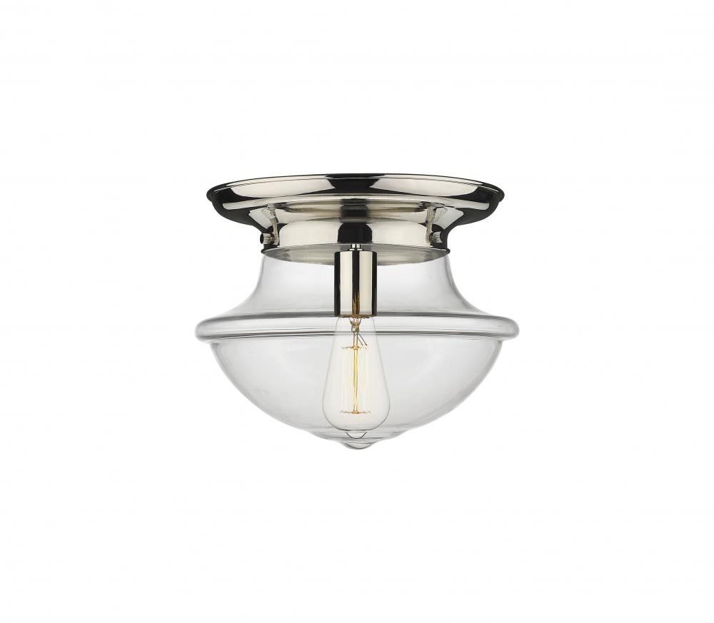 Oxford - 1 Light - 14 inch - Polished Nickel - Flush Mount