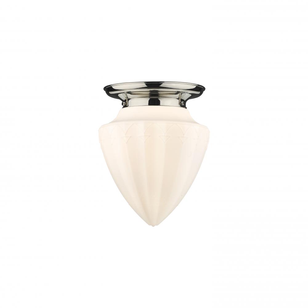 Beacon - 1 Light - 14 inch - Polished Nickel - Flush Mount