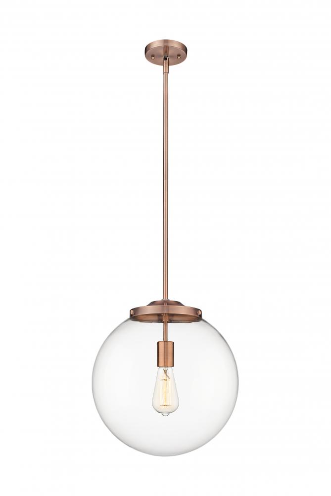 Beacon - 1 Light - 16 inch - Antique Copper - Cord hung - Pendant